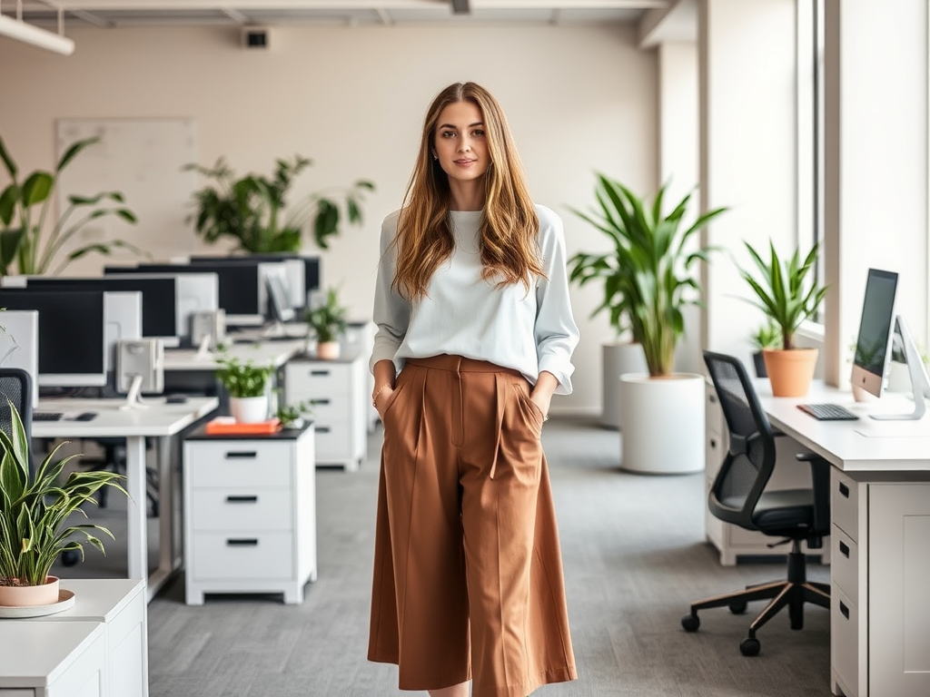lapizzata | Pantalonii tip fustă pentru ținute casual la birou