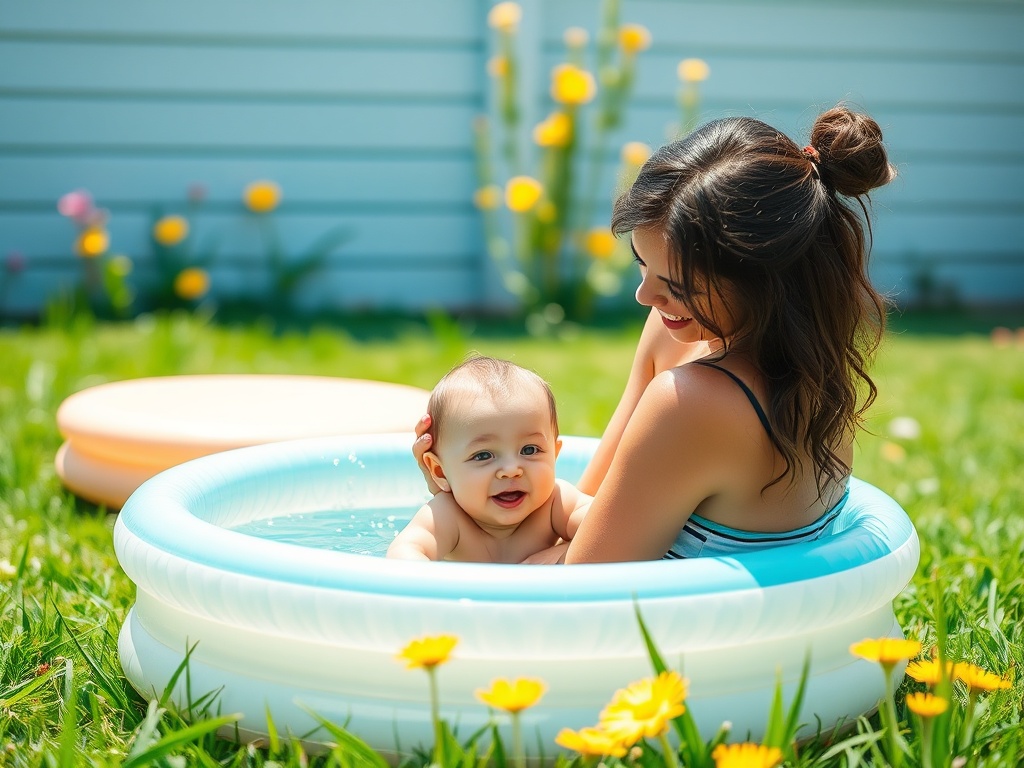 lapizzata | Cum să alegi un grad de adâncime sigur pentru bebe în piscină