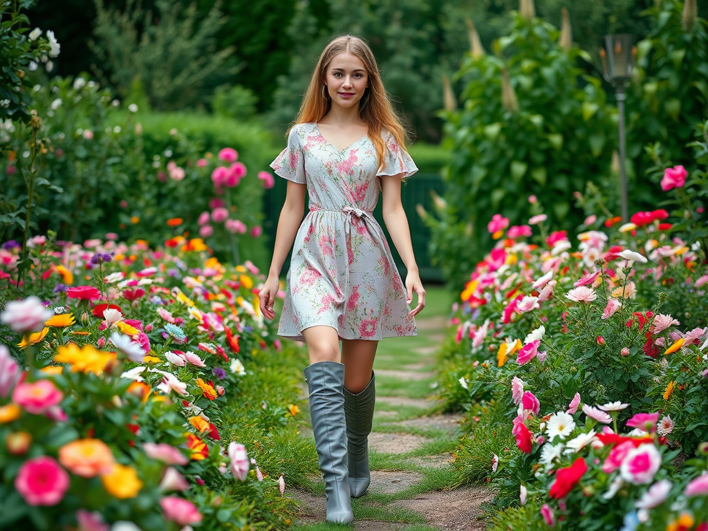 lapizzata | Rochii florale și cizme lungi: mixul perfect pentru primăvară
