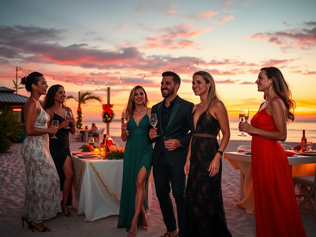 lapizzata | Îmbrăcăminte pentru petreceri de Crăciun la mare